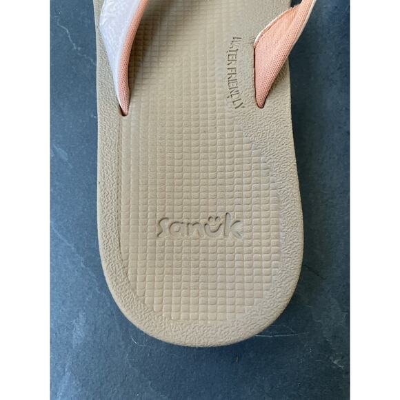 Sanuk Womens Cosmic Shores Peachy Keen 8 Water Friendly Excellent Condition - Picture 2 of 7